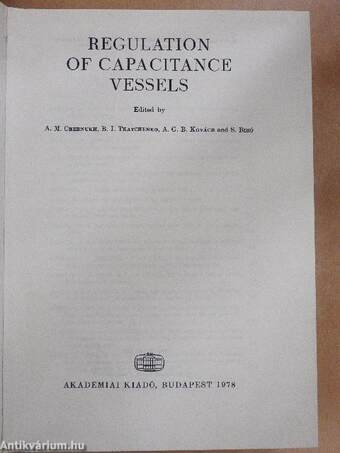 Regulation of Capacitance Vessels