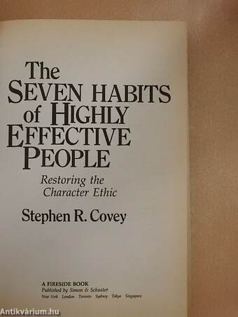 The 7 habits of highly effective people