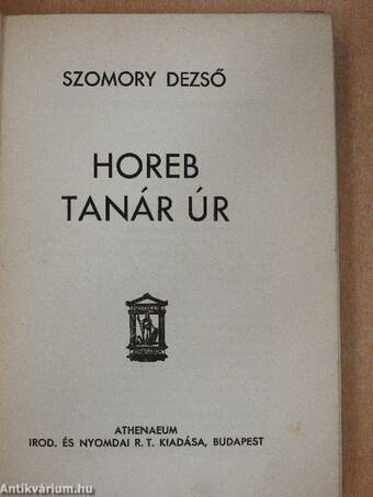 Horeb tanár úr