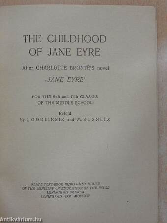 The Childhood of Jane Eyre