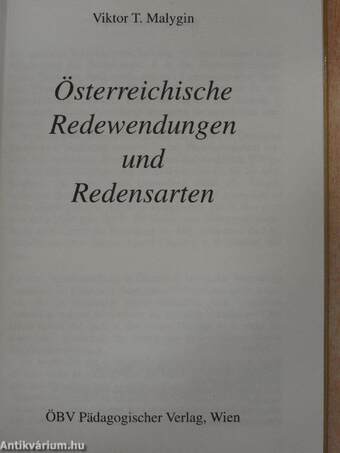 Österreichische Redewendungen und Redensarten