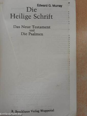 Die Heilige Schrift