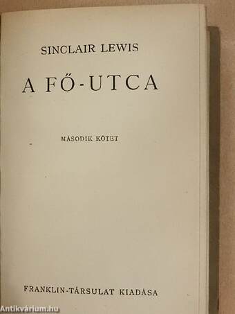 A Fő-utca I-II.