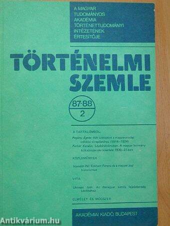 Történelmi Szemle 1987-88/2.
