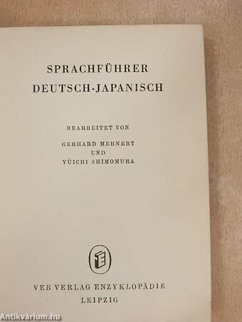 Sprachführer Deutsch-Japanisch