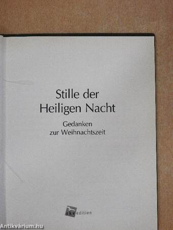 Stille der Heiligen Nacht