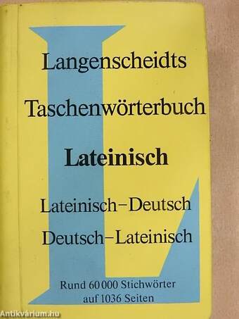 Langenscheidts Taschenwörterbuch der lateinischen und deutschen Sprache 1-2