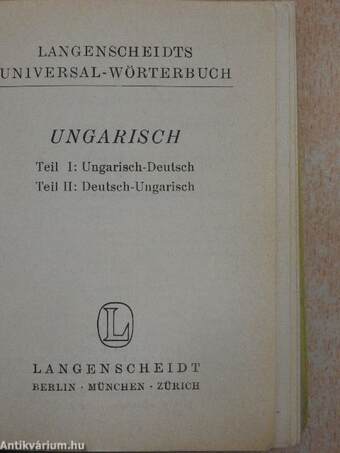 Langenscheidts Universal-Wörterbuch Ungarisch