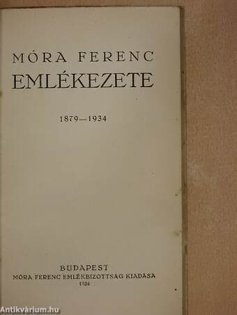 Móra Ferenc emlékezete