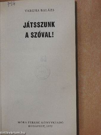 Játsszunk a szóval!