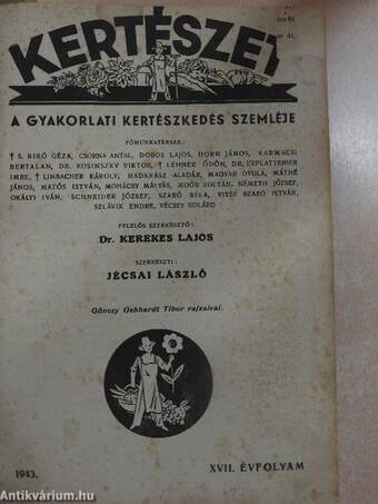 Kertészet 1943. január-december/Növényvédelem 1943. január-december/Kertészet 1944. január-június/Növényvédelem 1944. január-június/Növényvédelem és Kertészet 1947. november-december/Növényvédelem és Kertészet 1948. (nem teljes évfolyam)