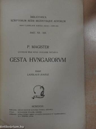 Gesta Hungarorum