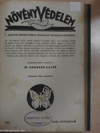 Kertészet 1942. január-december/Növényvédelem 1942. január-december