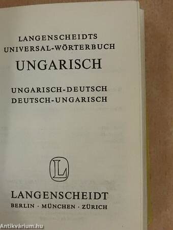 Langenscheidts Universal-Wörterbuch Ungarisch