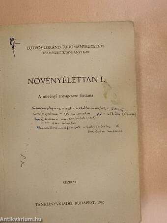 Növényélettan I.