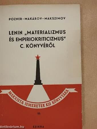 Lenin "materializmus és empiriokriticizmus" c. könyvéről