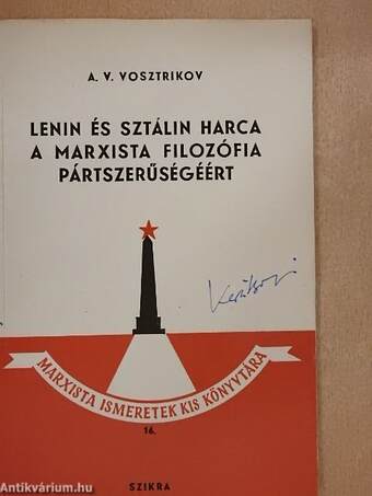 Lenin és Sztálin harca a marxista filozófia pártszerűségéért
