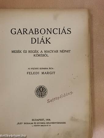 Garabonciás diák (rossz állapotú)