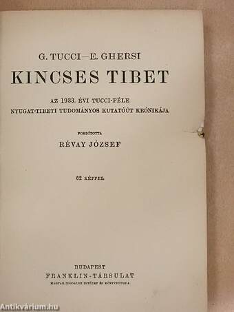 Kincses Tibet (rossz állapotú)