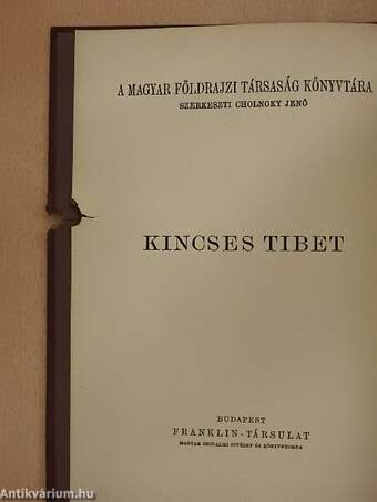 Kincses Tibet (rossz állapotú)