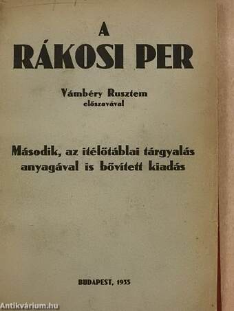 A Rákosi per/A Rákosi per az itélőtáblán (rossz állapotú)