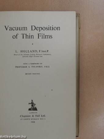 Vacuum Deposition of Thin Films