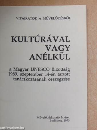 Kultúrával vagy anélkül