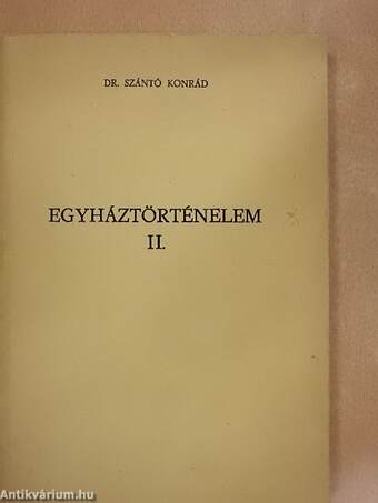 Egyháztörténelem II.