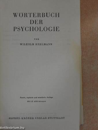 Wörterbuch der Psychologie