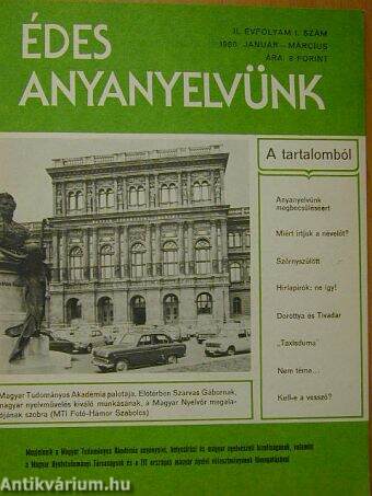 Édes anyanyelvünk 1980. január-március