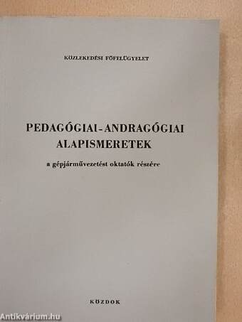 Pedagógiai-andragógiai alapismeretek