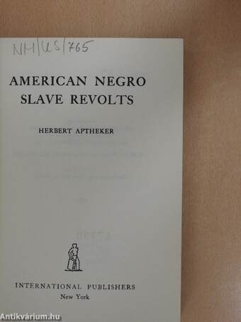 American Negro Slave Revolts