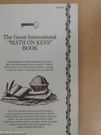 The Great International "Math on Keys" Book