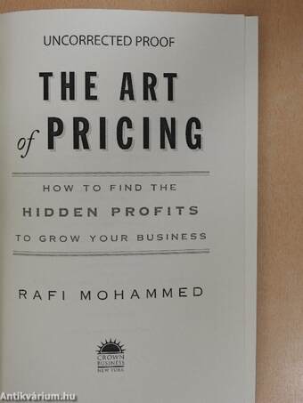 The Art of Pricing