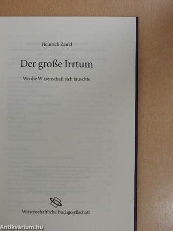 Der große Irrtum