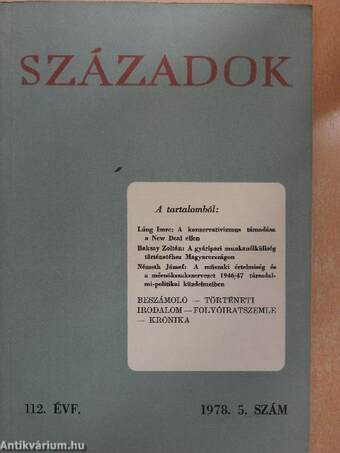 Századok 1978/5.