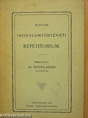 Magyar irodalomtörténeti repetitorium