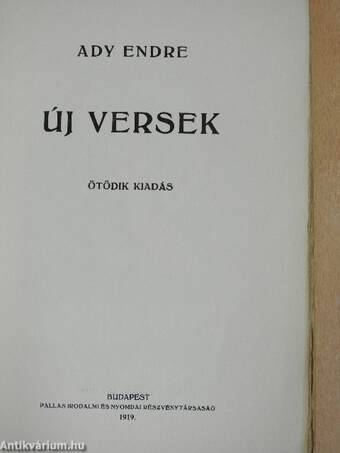 Uj versek