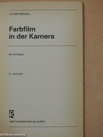 Farbfilm in der Kamera