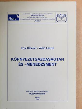 Környezetgazdaságtan és -menedzsment