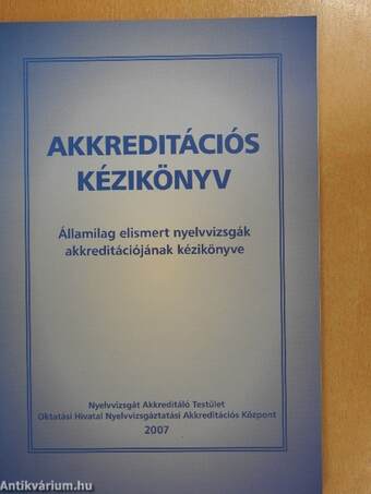 Akkreditációs kézikönyv