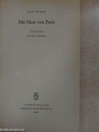 Die Haut von Paris