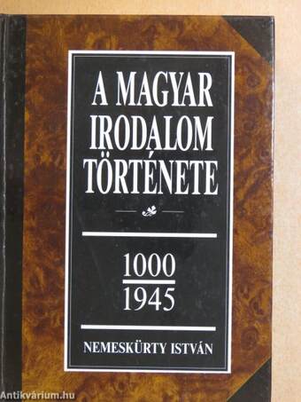 A magyar irodalom története 1. (töredék)