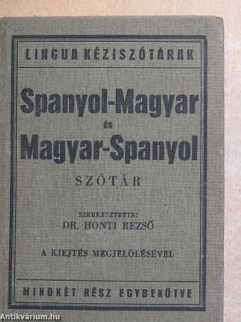 Spanyol-magyar és magyar-spanyol zsebszótár