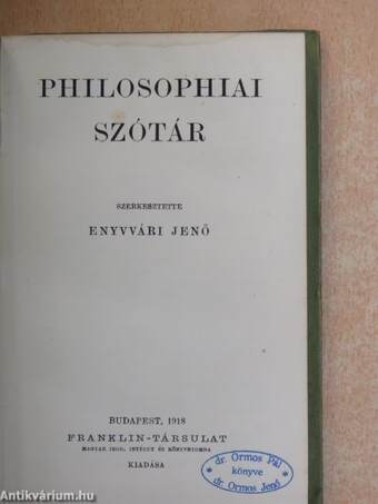 Philosophiai szótár