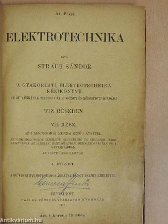 Elektrotechnika VII/1.