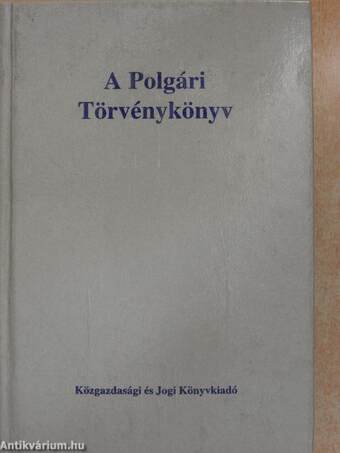 A Polgári Törvénykönyv