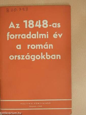 Az 1848-as forradalmi év a román országokban