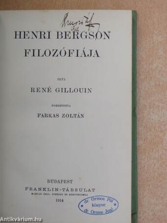 Henri Bergson filozófiája