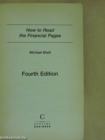 How to Read the Financial Pages